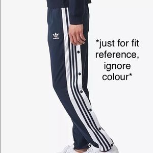 Maroon Tear Away Adidas Pants